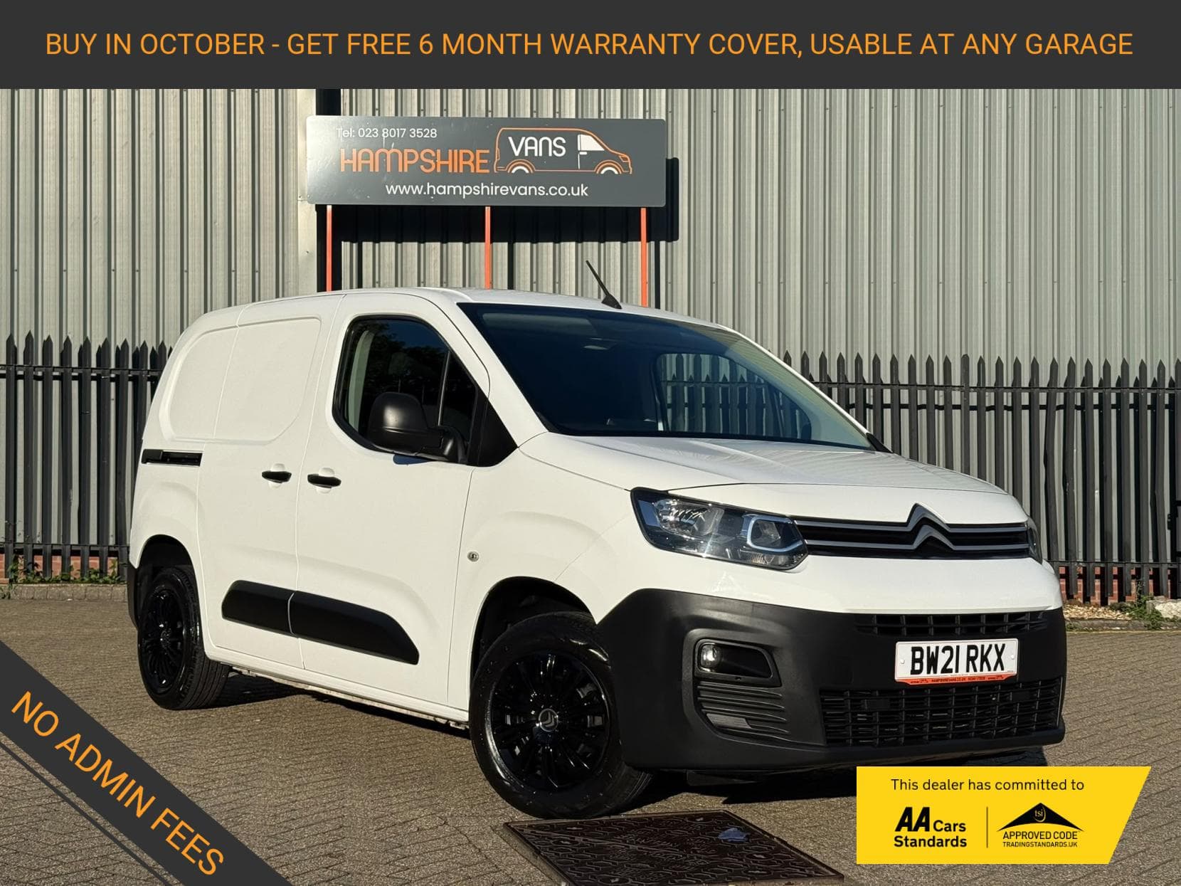 2021 Citroen Berlingo 1.5 BlueHDi 650 Enterprise M Panel Van 5dr Diesel Manual SWB Euro 6 (s/s) (75 ps)