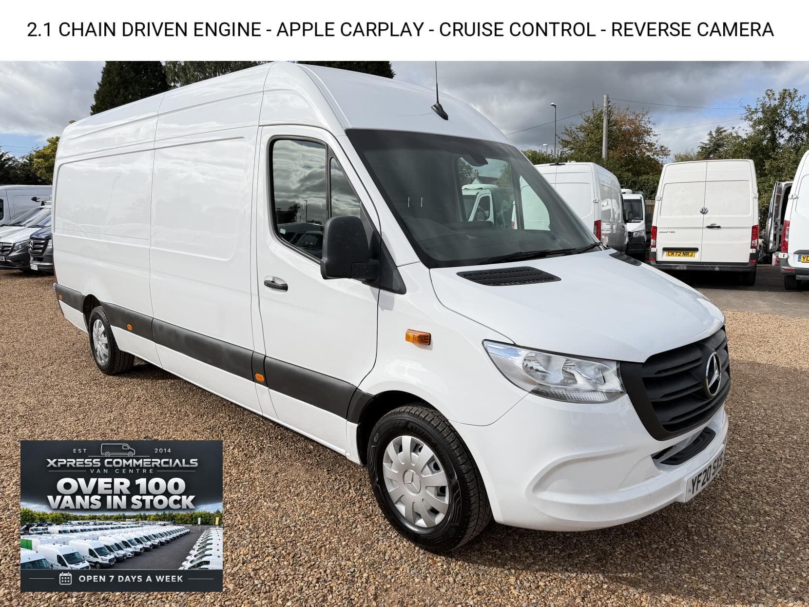 2020 Mercedes-Benz Sprinter 2.1 311 CDI Panel Van 5dr Diesel Manual RWD L3 H2 Euro 6 (114 ps)