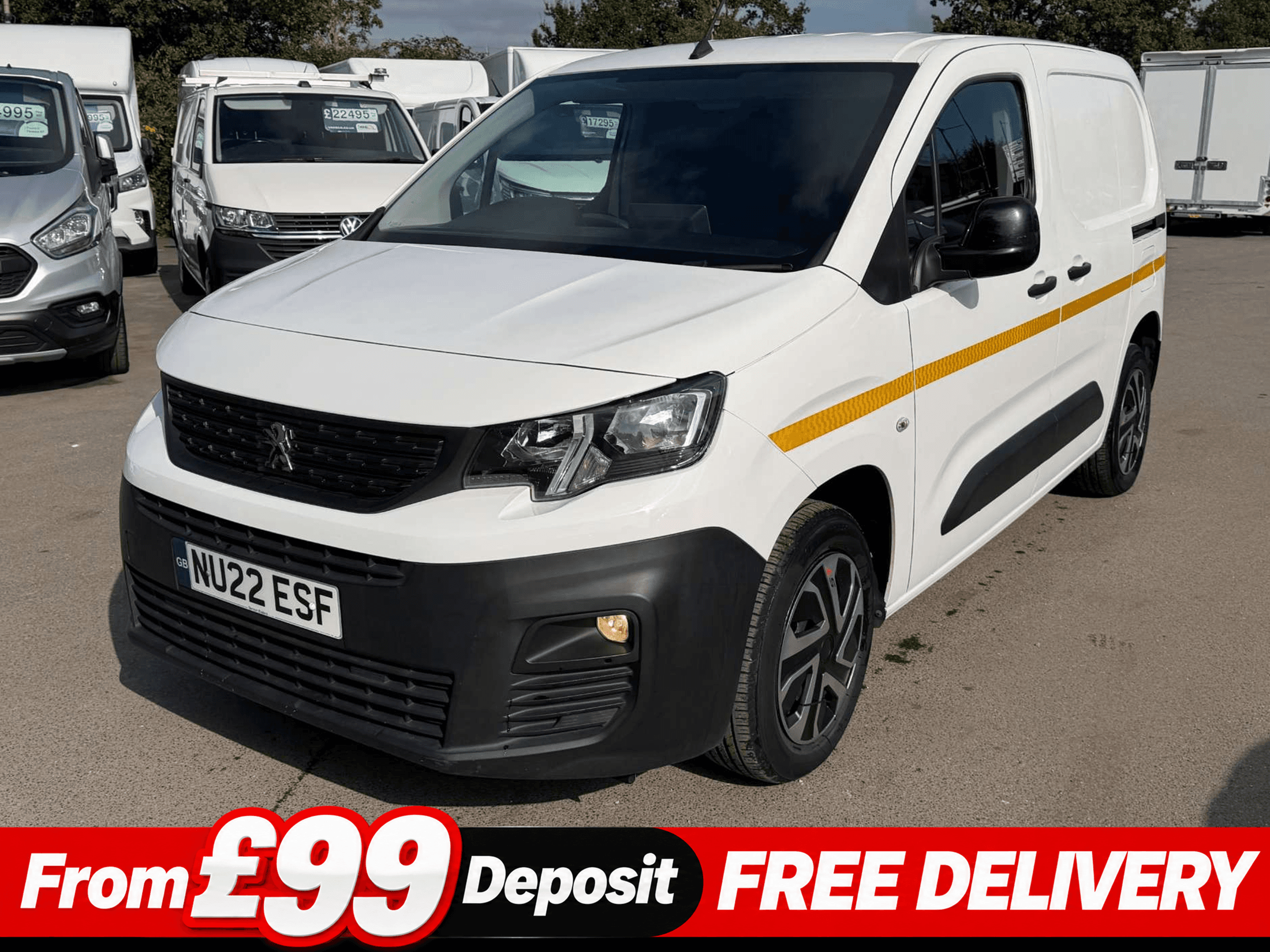 Peugeot Partner 1.5 BlueHDi 1000 Professional Premium Standard Panel Van 5dr Diesel Manual SWB Euro 6 (100 bhp)