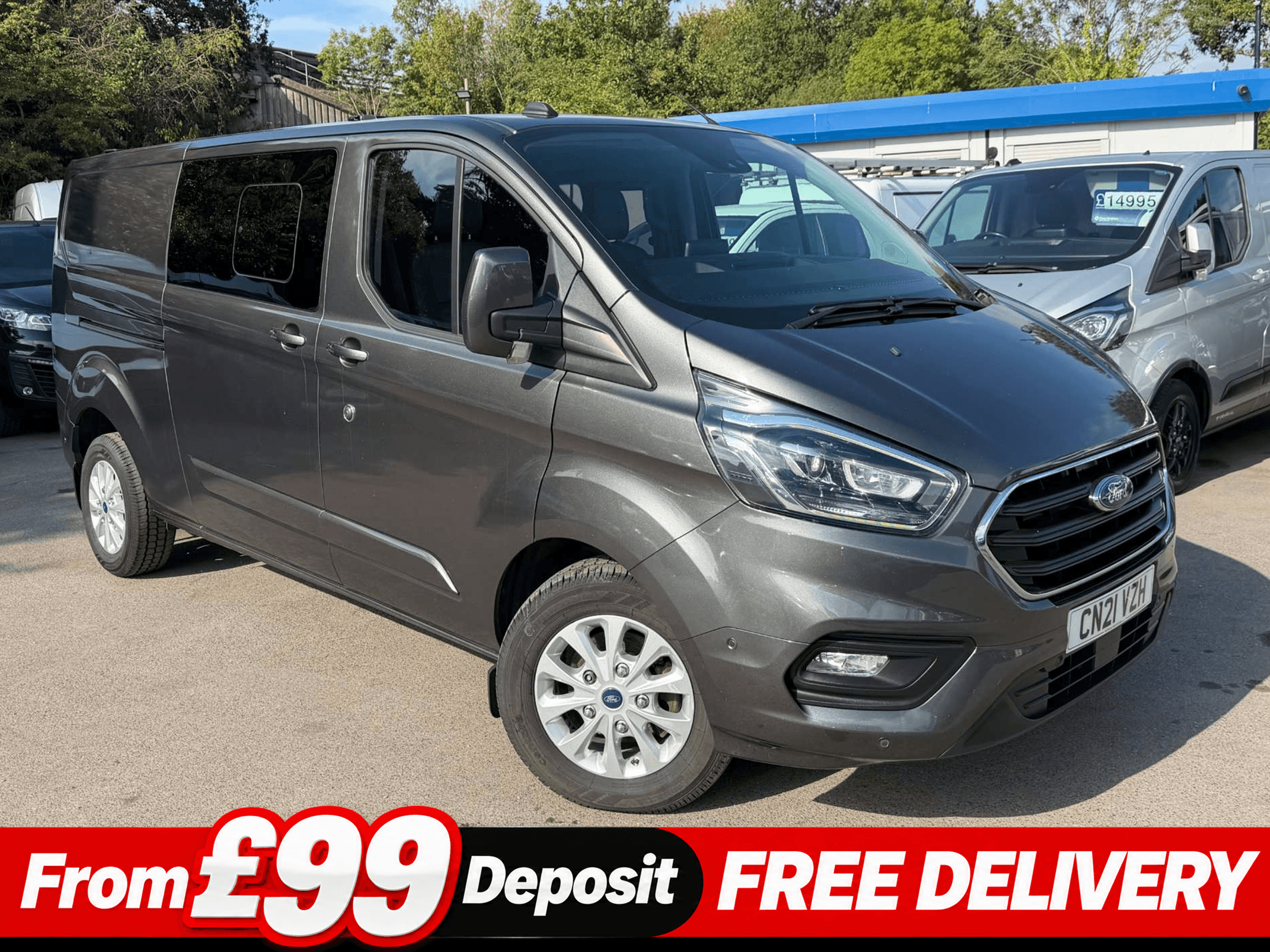 Ford Transit Custom 2.0 320 EcoBlue Limited Crew Van Double Cab 5dr Diesel Auto L2 H1 Euro 6 (s/s) (185 ps)